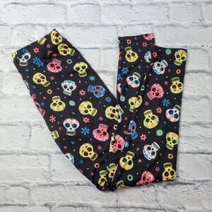 Sugar Skull Leggings for Halloween & Beyond size S/M Juniors